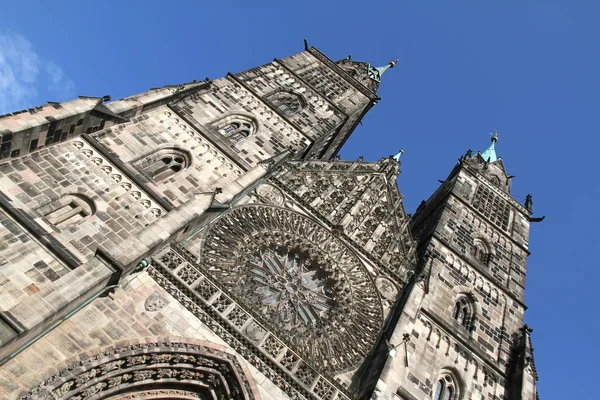 Cathedral St. Lorenz of Nuremberg — Stock Photo, Image