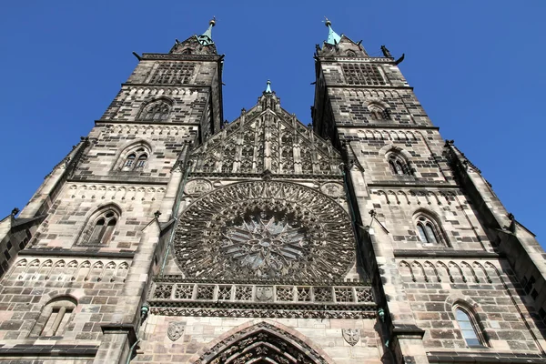 Katedra st. lorenz Norymbergi — Zdjęcie stockowe