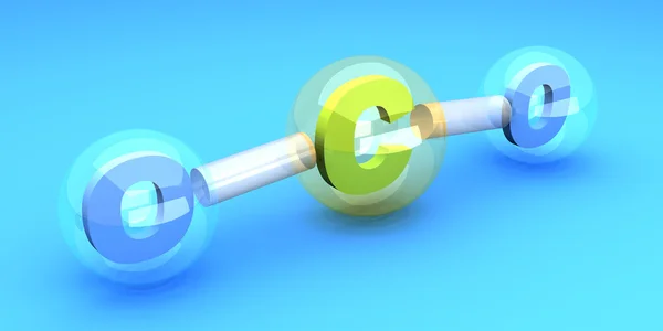 โมเลกุล Co2 — ภาพถ่ายสต็อก