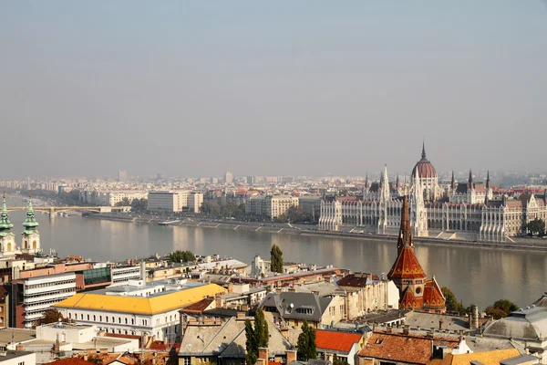 Smog nad Budapešť — Stock fotografie