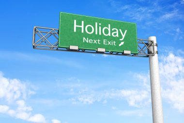 Highway Sign - Holiday clipart