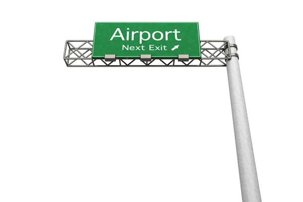 Cartello autostradale - Aeroporto — Foto Stock