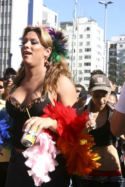 Gay parade v sao Paulu — Stock fotografie
