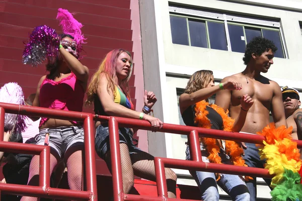 Homoseksuele parade in sao paulo — Stockfoto