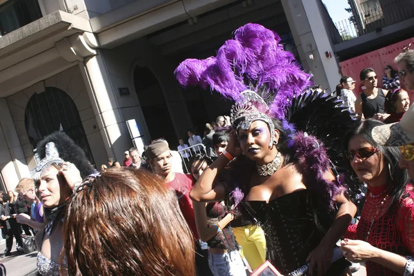 サンパウロでの同性愛者のパレードにドラッグ クイーン — ストック写真