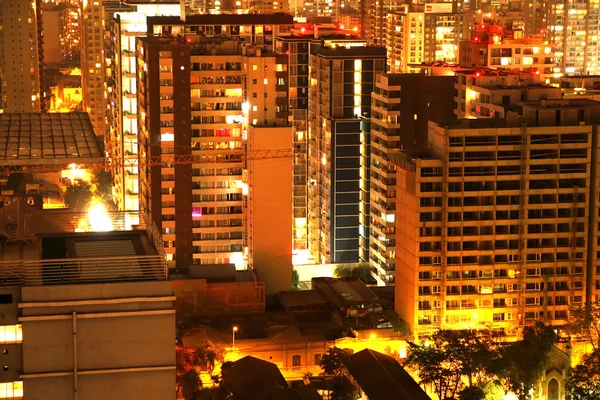Nattliga panorama av santiago de chile — Stockfoto