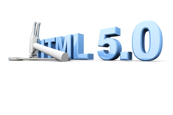 Narzędzia HTML 5.0 — Zdjęcie stockowe