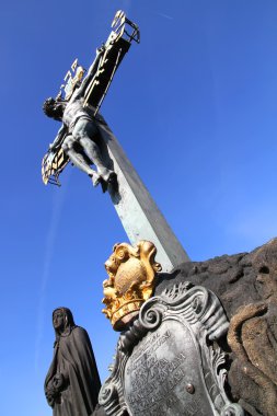 Cross in Prague clipart