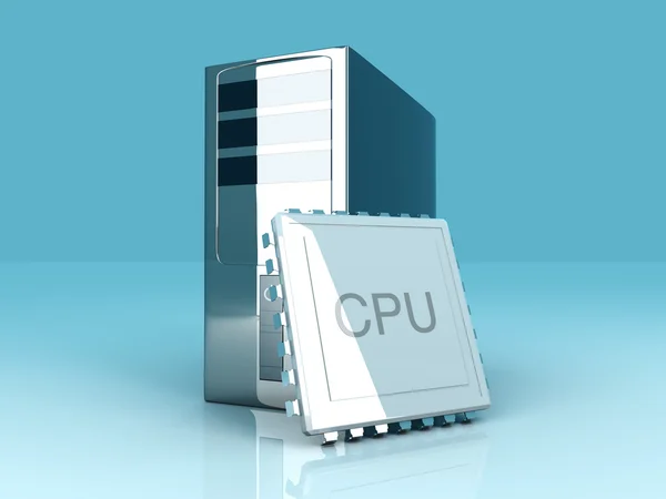 Desktop-cpu — Stockfoto