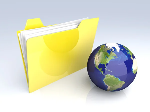 stock image Global Folder - America