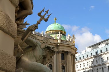 View on the Hofburg in Vienna clipart