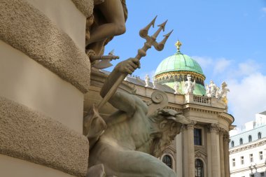 View at the Hofburg in Vienna clipart