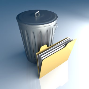 Trashed document clipart