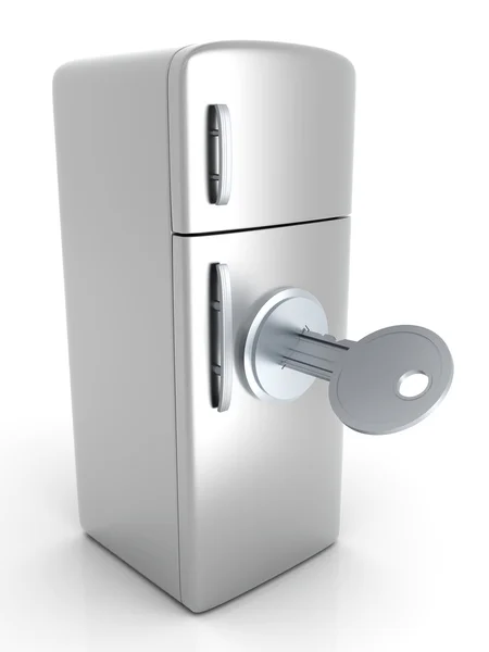 Kilitli buzdolabı — Stok fotoğraf