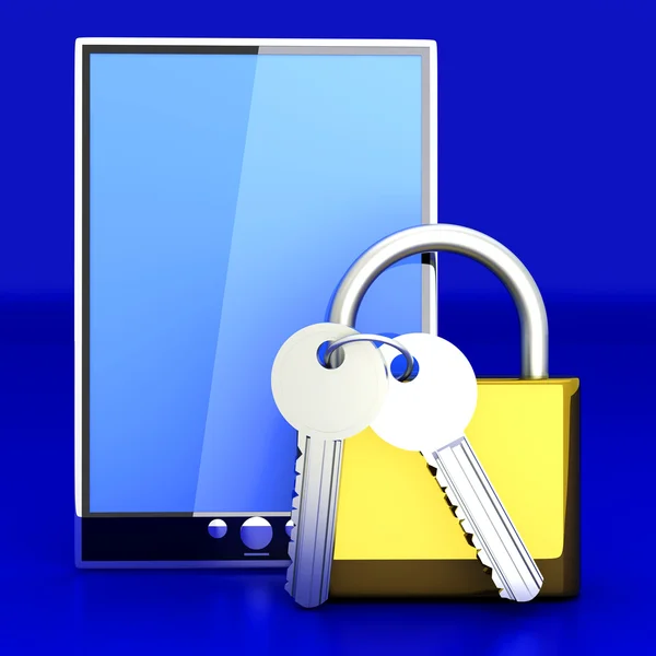 Secure Tablet PC — Stock Photo, Image