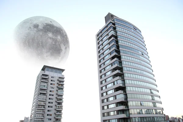 Luna gigante sobre Buenos Aires —  Fotos de Stock