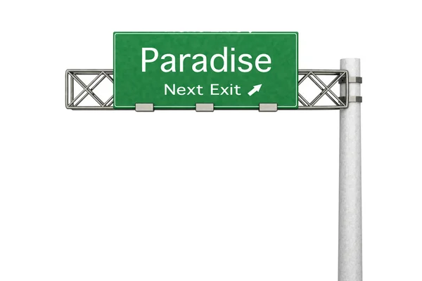 Panneau routier - Paradise — Photo