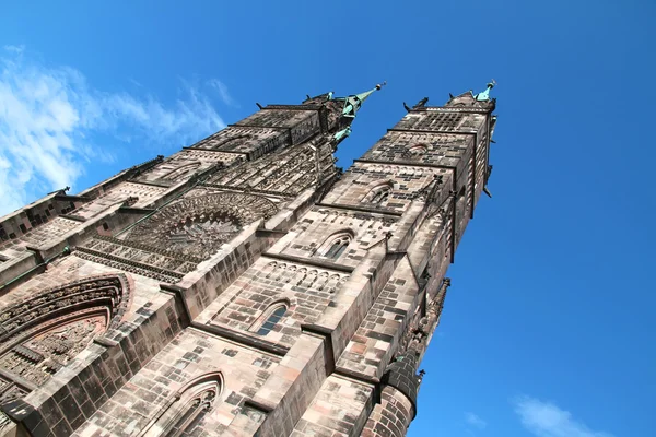 Kathedraal st. lorenz van Neurenberg — Stockfoto