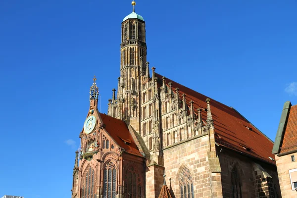 A Frauenkirche em Nuremberga — Fotografia de Stock