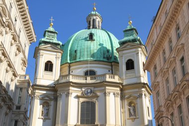 View on the Peterskirche in Vienna clipart