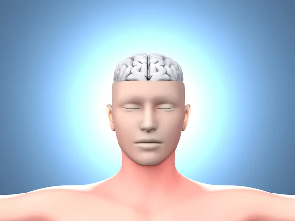 Άνθρωπος του εγκεφάλου — Φωτογραφία Αρχείου