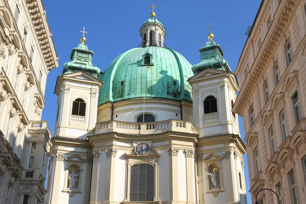 stock image View on the Peterskirche in Vienna