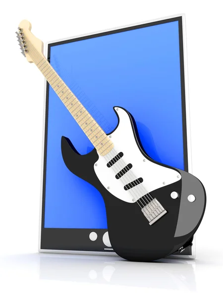 Musik-Tablet-PC — Stockfoto