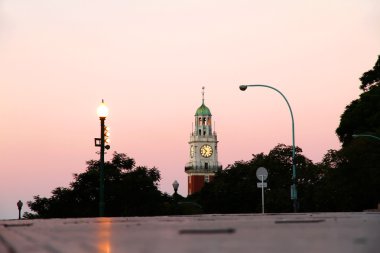 The Monumental Tower in Buenos Aires clipart