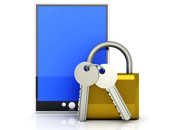 Secure Tablet PC — Stock Photo, Image