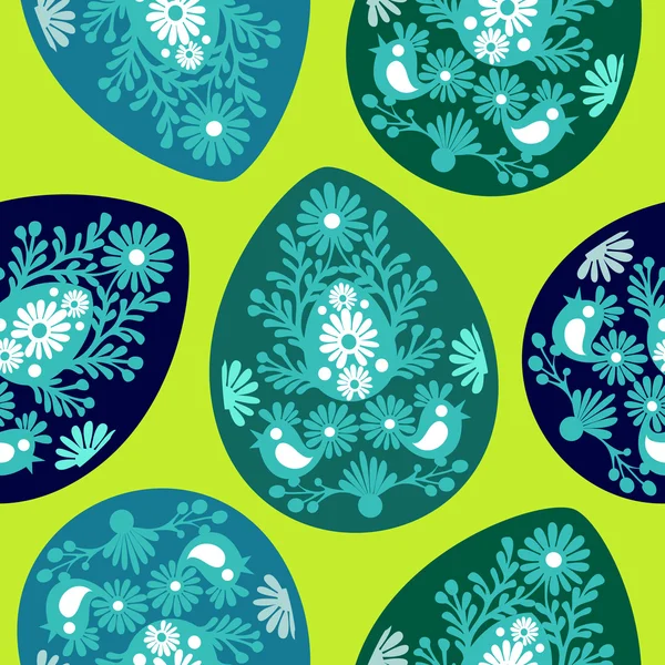 착 색된 부활절 달걀 패턴 — 스톡 벡터