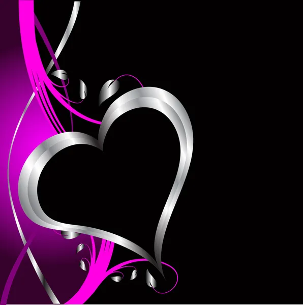 Фиолетовые сердца День Святого Валентина фон — стоковый вектор