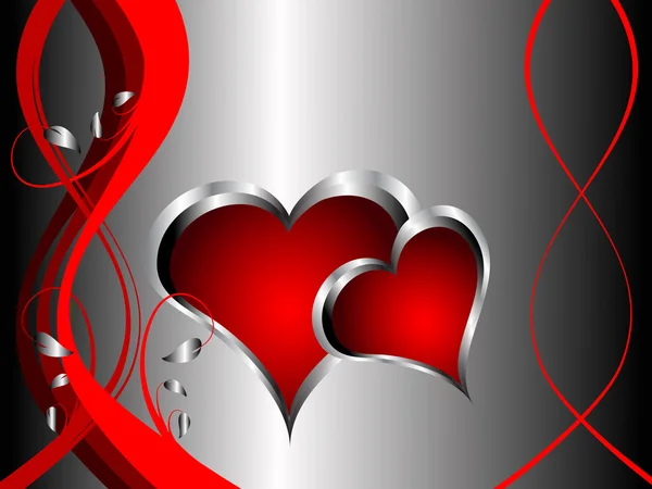 A vector valentines background — Stock Vector