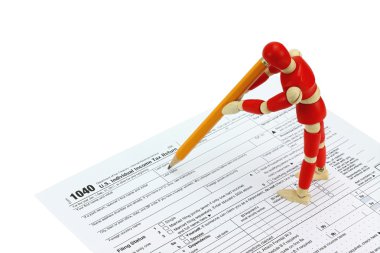 1040 Tax form clipart