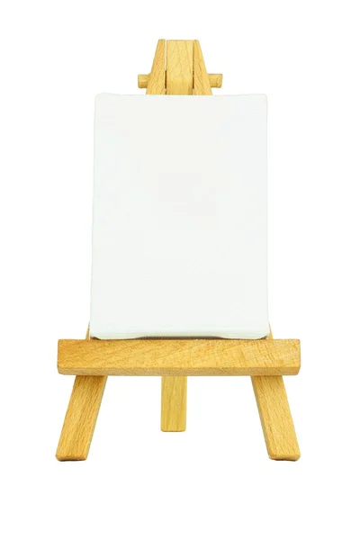 Easel with a blank canvas — Stock Photo, Image