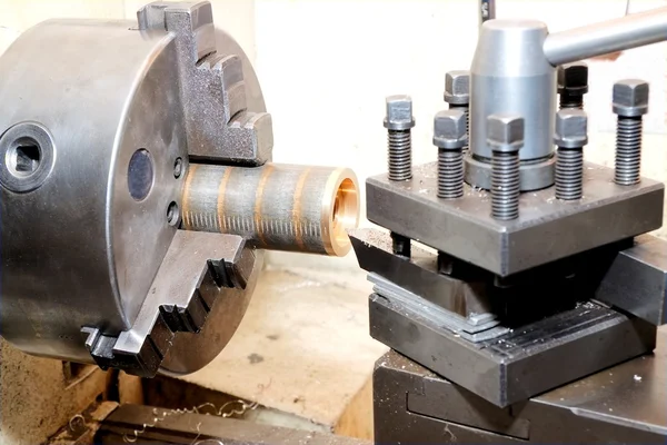 stock image Manaul lathe