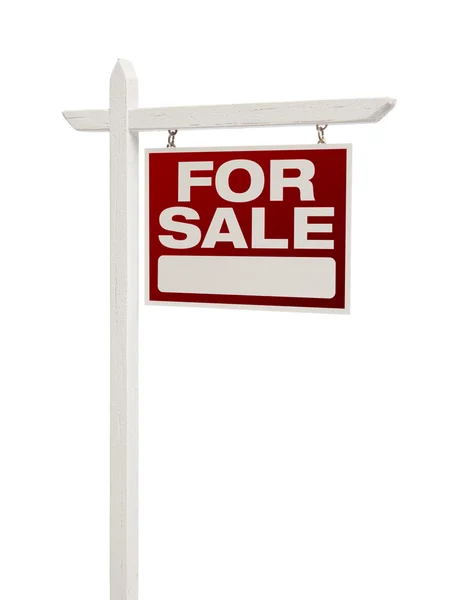 For Sale Real Estate Sign Isolated - Right — Stock Photo, Image
