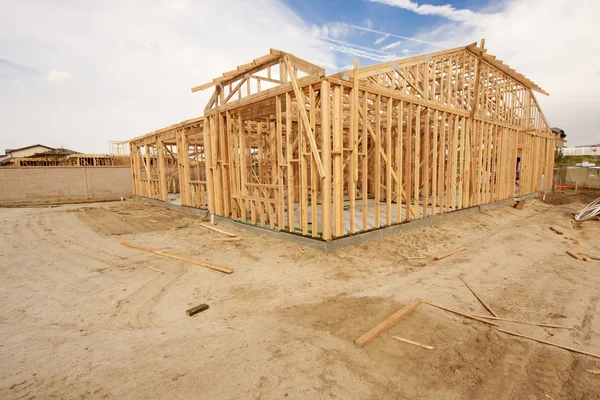 Nueva construcción Home Framing Resumen —  Fotos de Stock