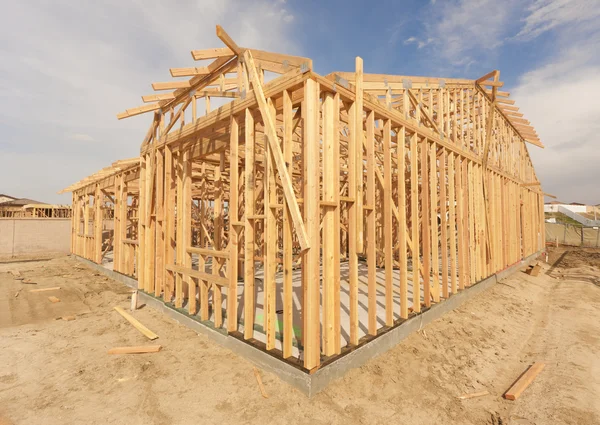 Új otthon építési keretezés absztrakt — Stock Fotó