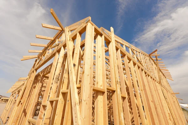 Nowe budownictwo budowa domu streszczenie — Zdjęcie stockowe