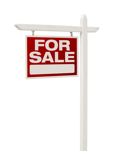 Huis voor verkoop onroerend goed teken met uitknippad — Stockfoto