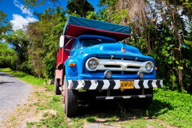 Old Ford truck in Cuba clipart