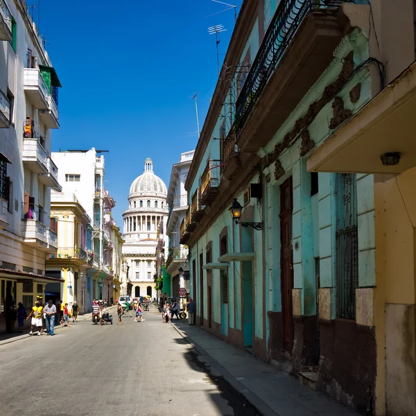哈瓦那的城市观 — 图库照片