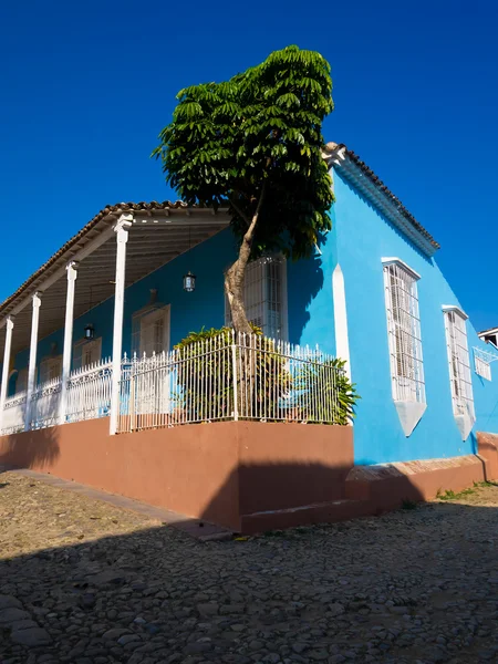 Барвисті будинку в колоніальний місто Тринідад на Кубі — стокове фото
