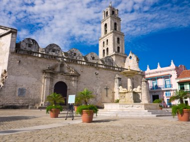 The San Francisco Square in Old Havana clipart