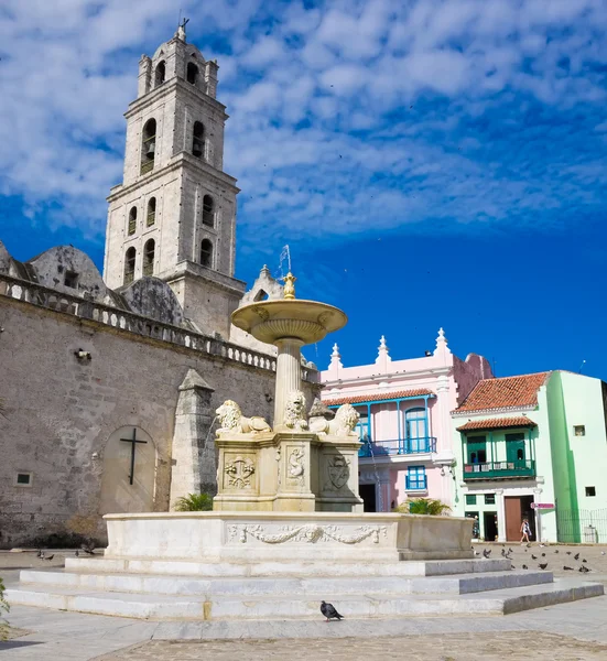 A templom a San Francisco-Havanna óvárosának — Stock Fotó