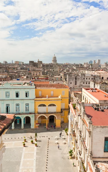 Letecký pohled na staré Havany — Stock fotografie
