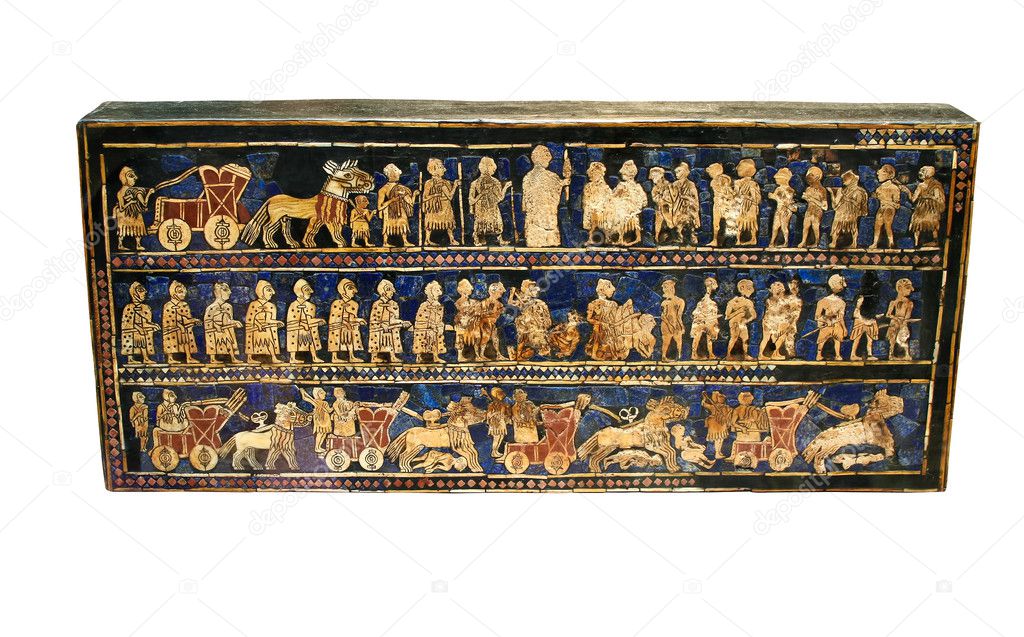 Ancient sumerian artifact known as The Standard of Ur