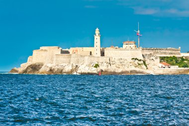 The castle of El Morro, a symbol of Havana clipart