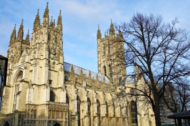 canterbury Katedrali üzerinde güzel bir gün