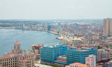 Aerial view of Havana clipart